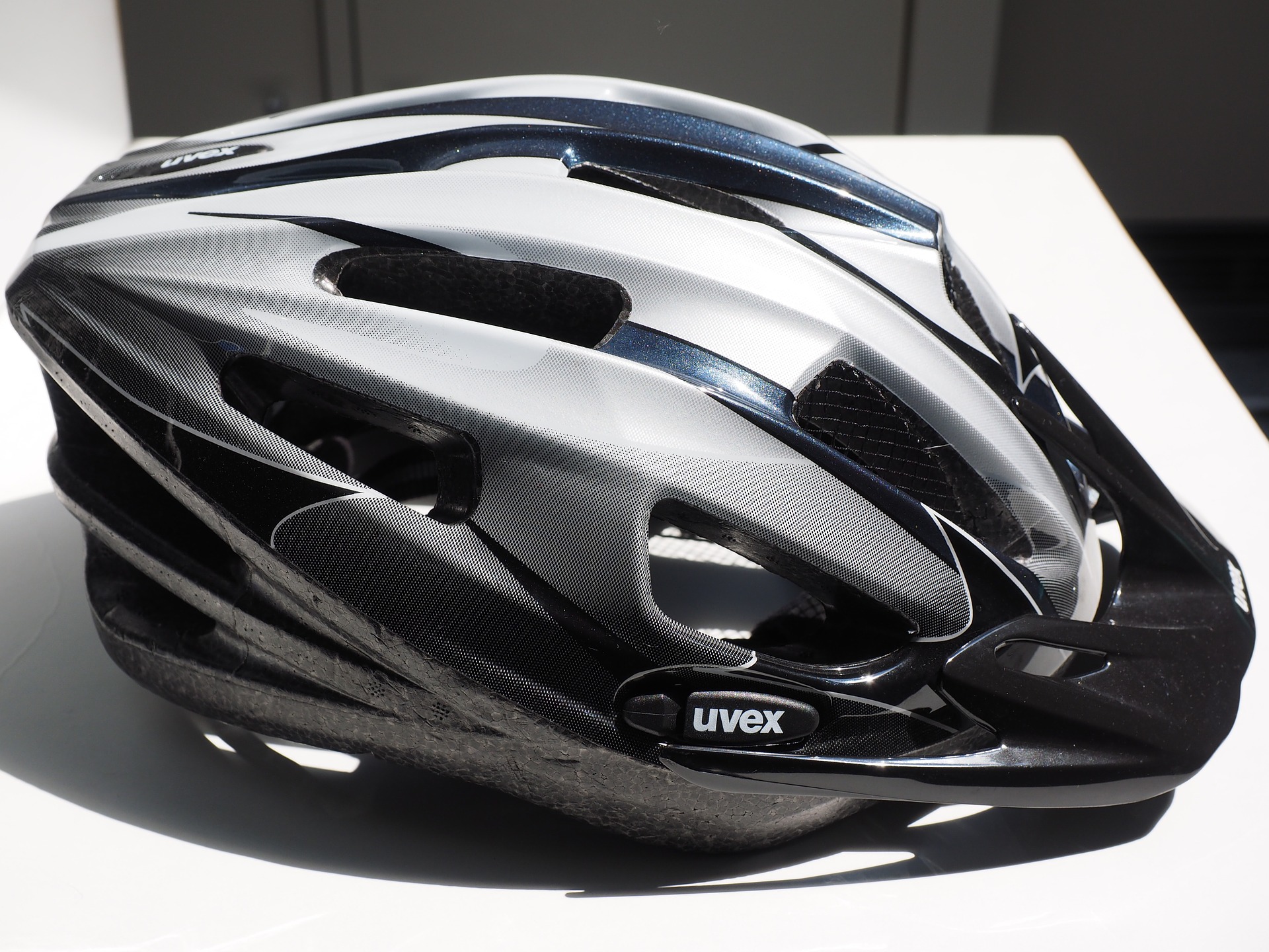 black bicycle helmet